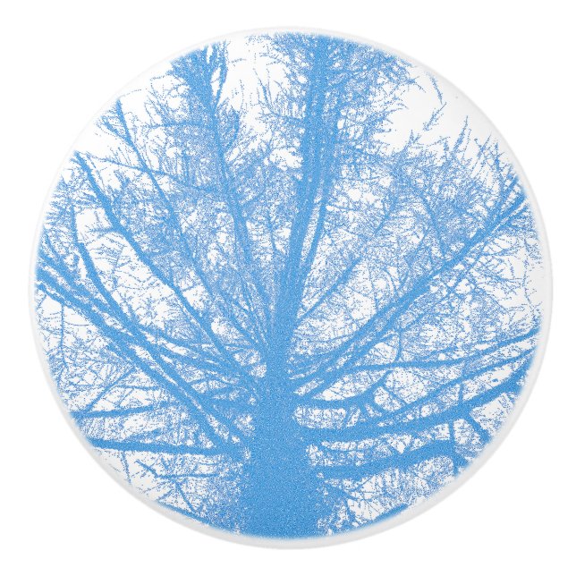 WINTER TREE CERAMIC KNOB (Front)