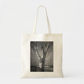 Winter Tree - Charcoal Tote Bag