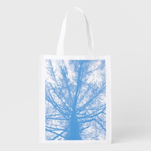 WINTER TREE GROCERY BAG