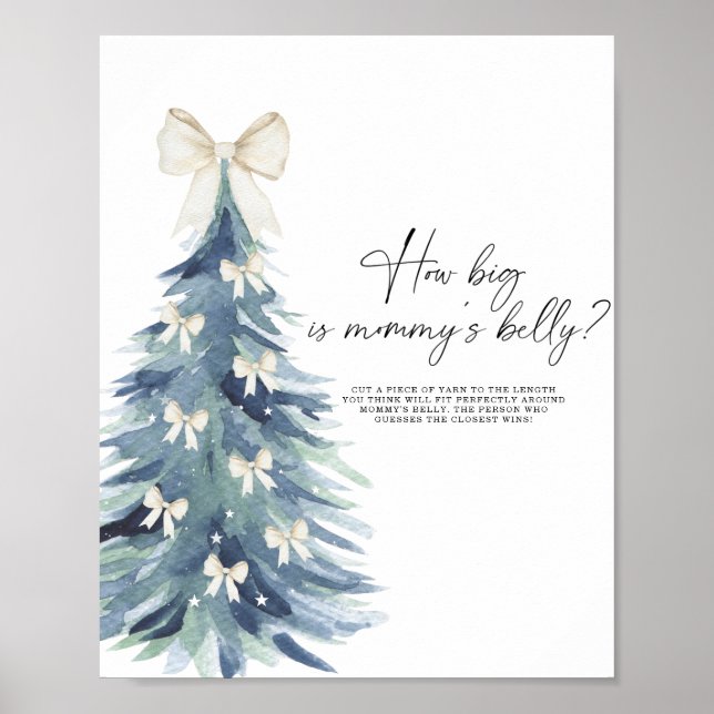 Winter tree how big is mommy's belly game poster (Front)