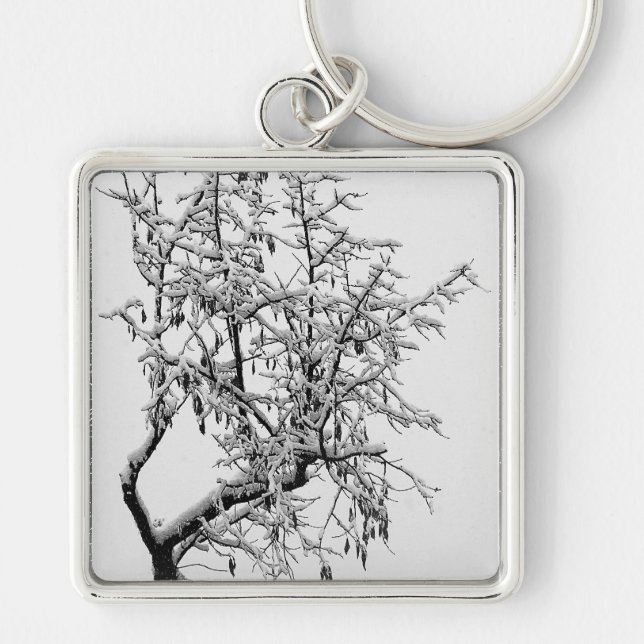 Winter Tree Keychain (Front)