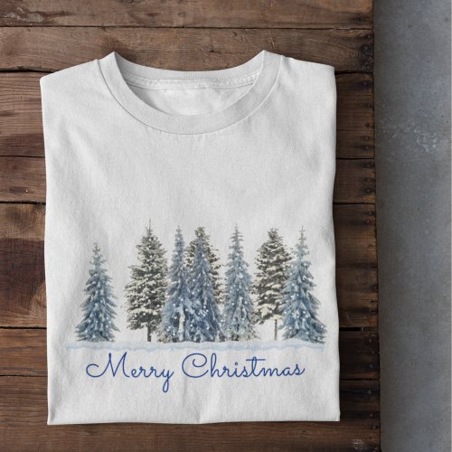 Winter Tree Merry Christmas T_Shirt