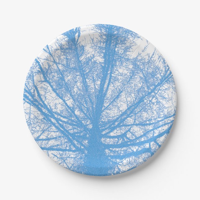 WINTER TREE PAPER PLATES (Front)