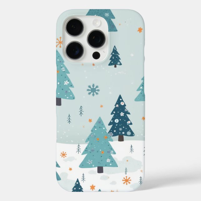 winter tree pattern case (Back)