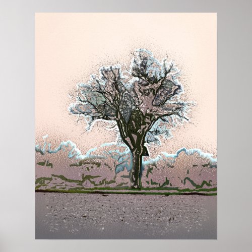 WINTER TREE POSTER