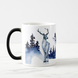 Winter tree Reindeer in the woods  Magic Mug