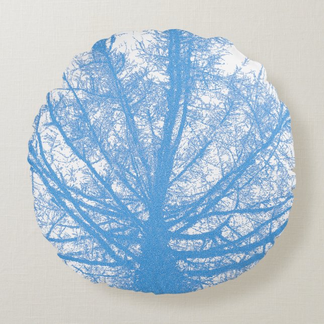WINTER TREE ROUND PILLOW (Front)