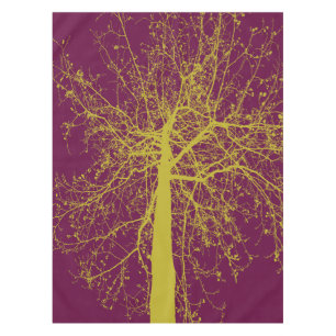 Winter Tree Silhouette Tablecloth