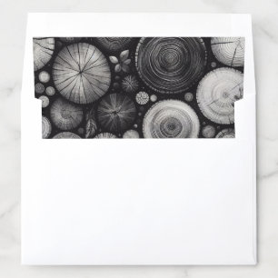 Winter Tree Stumps Envelope Liner