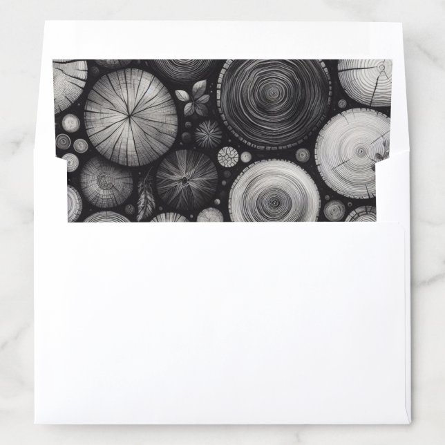 Winter Tree Stumps Envelope Liner (In Envelope)