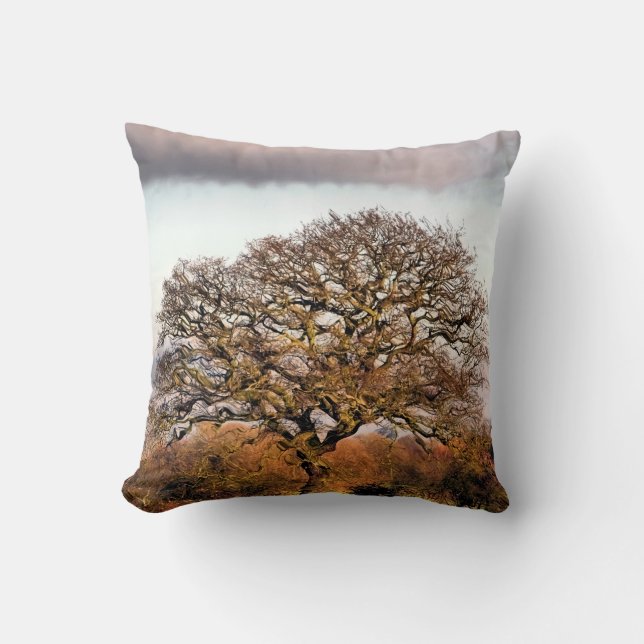 WINTER TREE THROW PILLOW (Front)