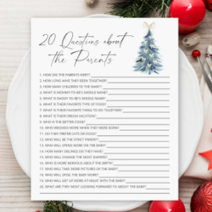 Winter tree with bows - 20 Questions Parents
