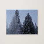 Winter Trees at Dawn Montana Landscape Jigsaw Puzzle