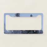 Winter Trees at Dawn Montana Landscape License Plate Frame