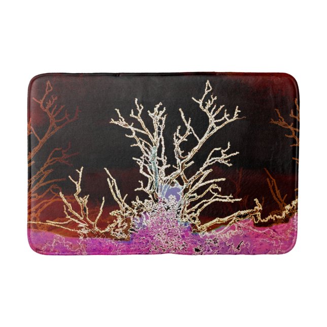 WINTER TREES BATHROOM MAT (Front)