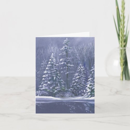 Winter trees fine art card