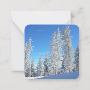 Winter Trees Flat Note Card