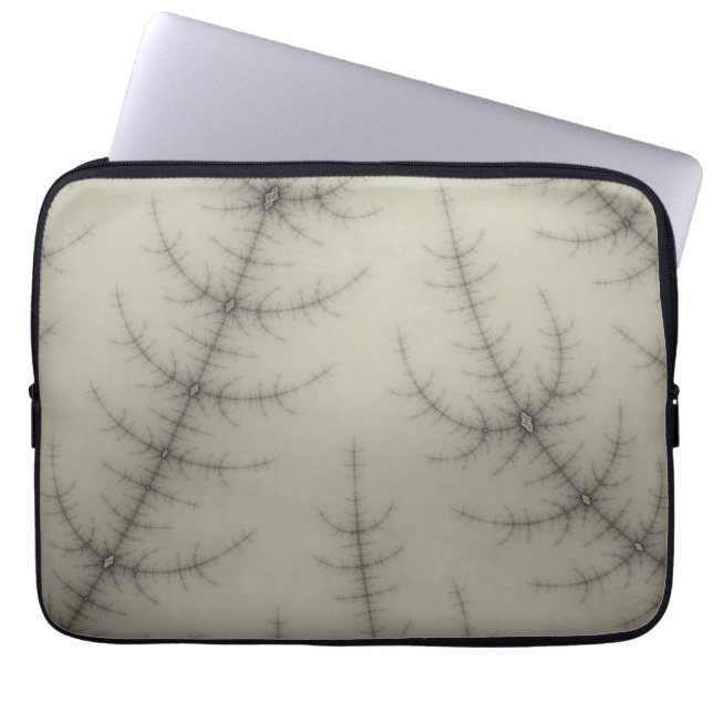 Winter Trees Fractal Laptop Sleeve (Front)