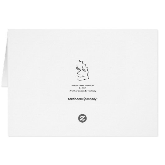 Winter Trees From Car (Back Horizontal)