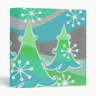 Winter Trees green binder