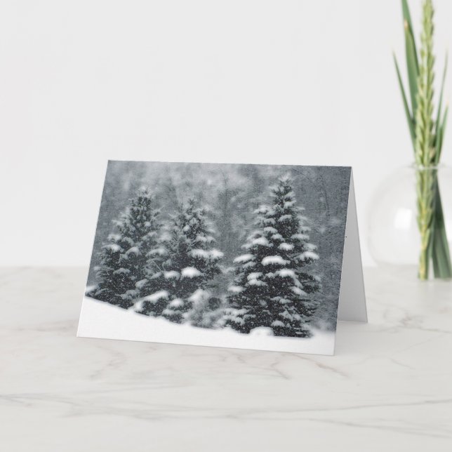Winter Trees Holiday Card (Front)