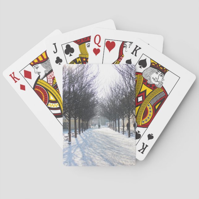 Winter Tree's in Prague (czech republic) Poker Cards (Back)