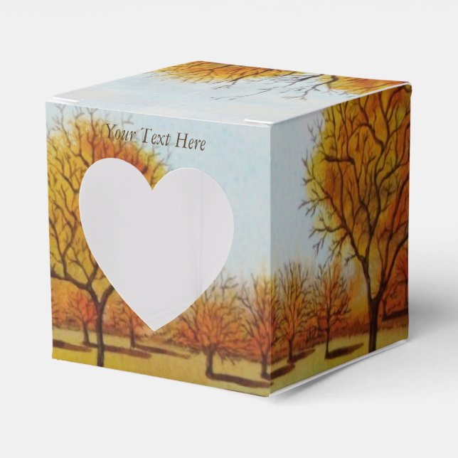 winter trees in the autumn scenic landscape favor boxes (Front Side)
