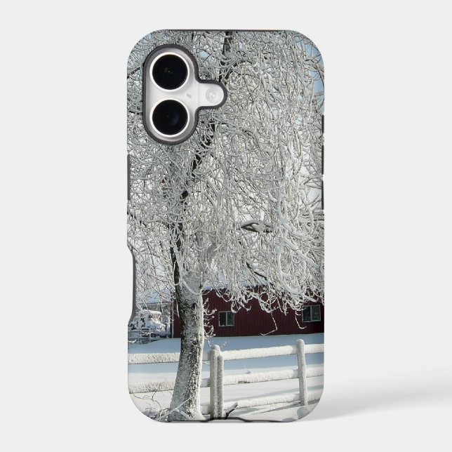 Winter trees iphone case (Back)