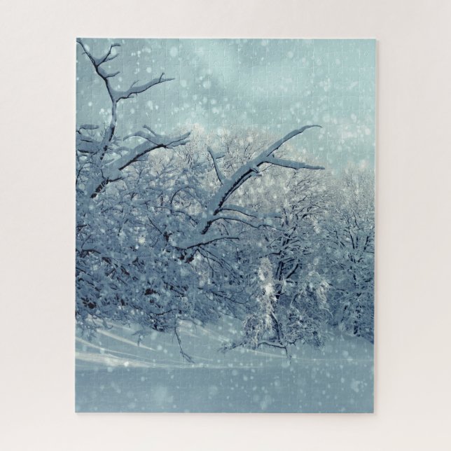 Winter Trees Landscape Jigsaw Puzzle (Vertical)