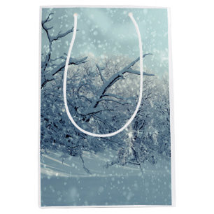 Winter Trees Landscape Medium Gift Bag