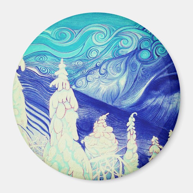 Winter trees looking towards the Notch Magnet (Front)