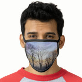 Winter Trees Painting Face Mask (Worn Him)
