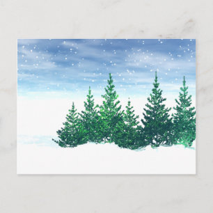 Winter Trees Postcard