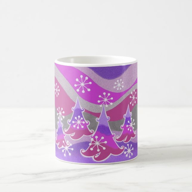 Winter Trees purple mug (Center)