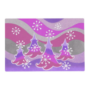 Winter Trees Purple placemat