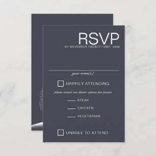 Winter Trees RSVP Card