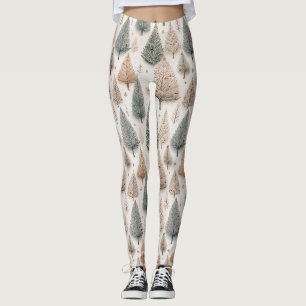 Winter Trees - Rustic Holiday Forest (1) Leggings