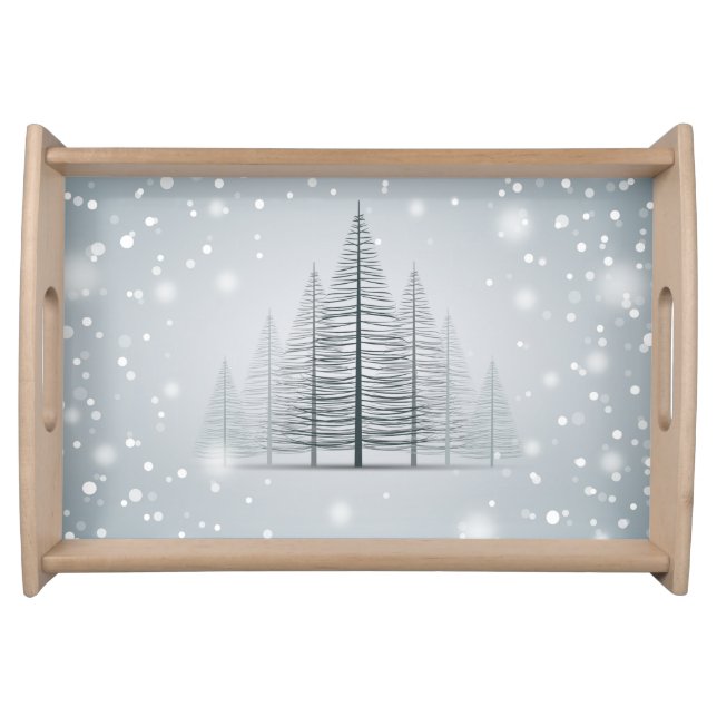 Winter Trees Serving Tray (Front)