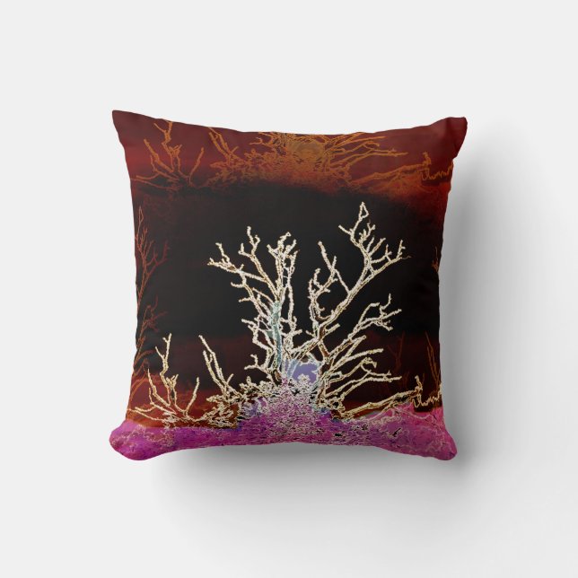 WINTER TREES THROW PILLOW (Front)