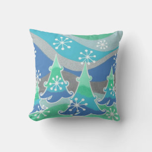 Winter Trees throw pillow square
