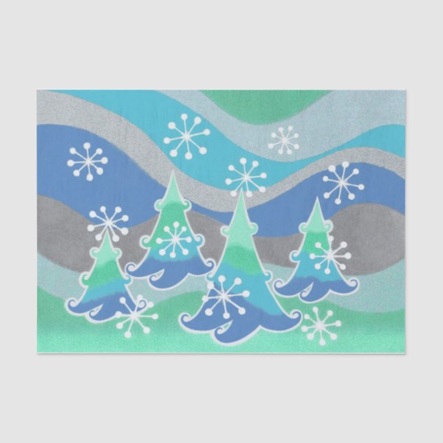 Winter Trees tissue paper (Front)