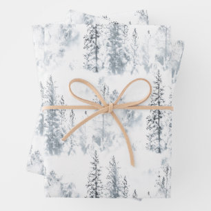 Winter Trees Wrapping Paper Sheets