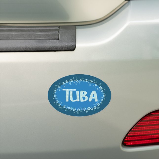Winter Tuba Car Magnet (In Situ)