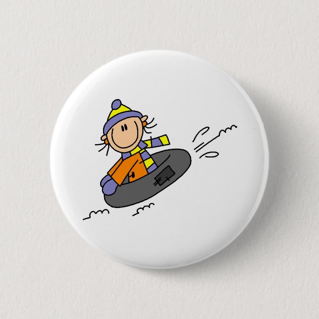 Winter Tubing Button (Front)