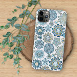 Winter Turquoise Teal Blue Mandala Art Pattern Iphone 13 Pro Max Case at Zazzle