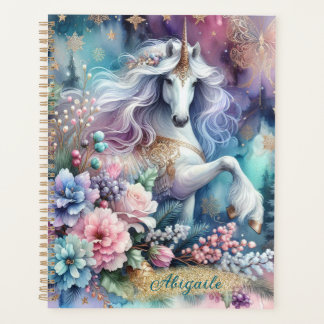 Winter Unicorn Magical Scene 4 Planner