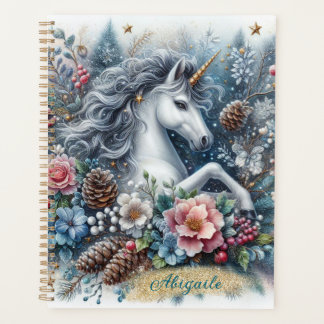 Winter Unicorn Magical Scene 6 Planner