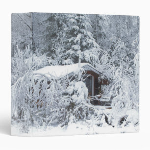 Winter Up North in Bear River Mn 3 Ring Binder