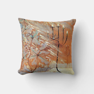 Winter (V) famous painting Throw Pillow