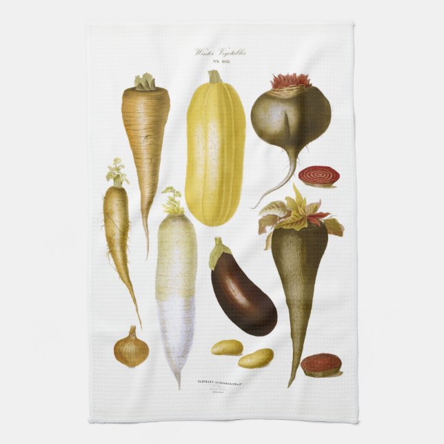 Winter Vegetables Towel (Vertical)
